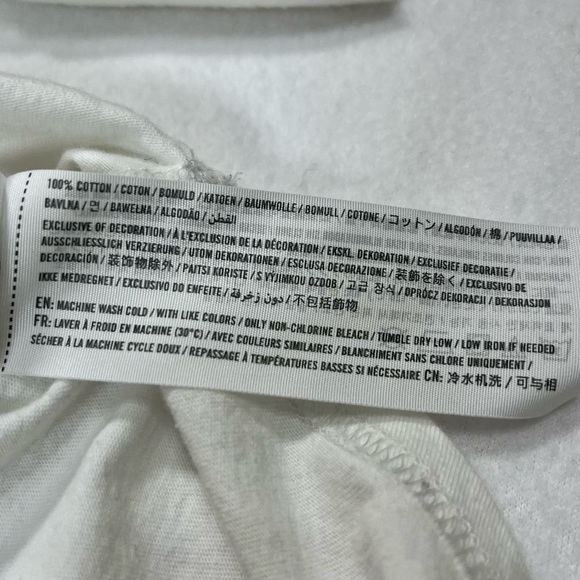 HOLLISTER Dark Blue/White Tie Dye Long Sleeve Curved Hem Tee 100% Cotton Size XS - Picture 10 of 12